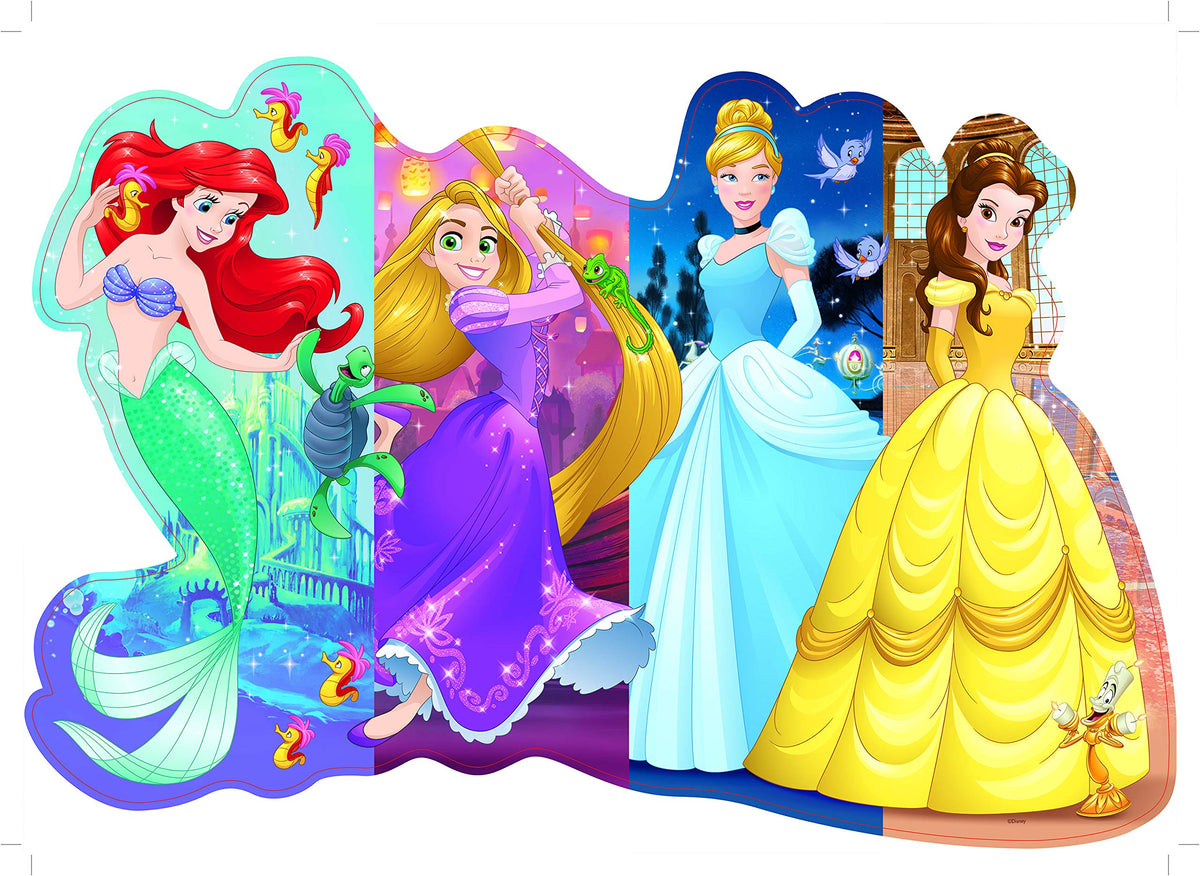 Disney Princesses Puzzle Featuring: Ariel, Rapunzel, Cinderella and Belle Jigsaw