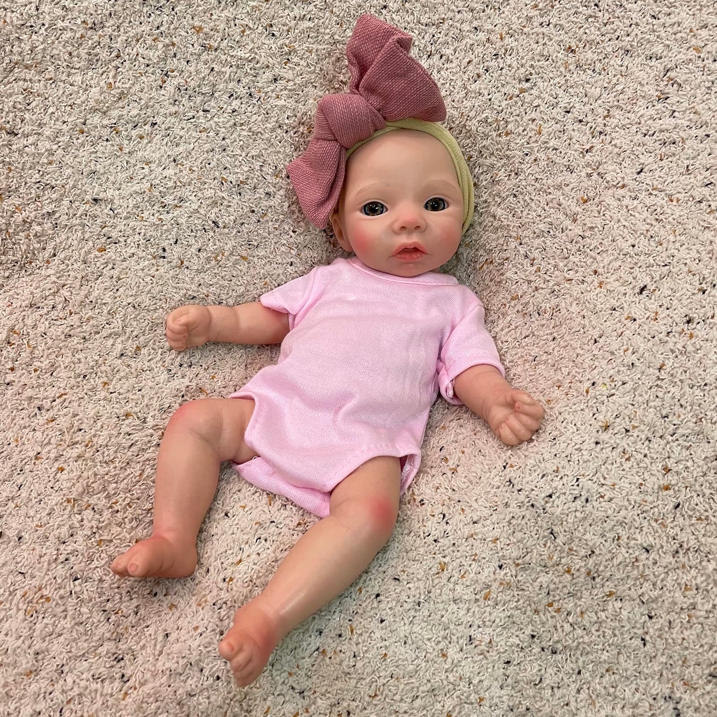 Otarddolls 10 Inch Silicone Baby Doll Full Body Soft Silicone Reborn Baby Mini Silicone Baby Dolls Reborn Baby Dolls Handmade Re