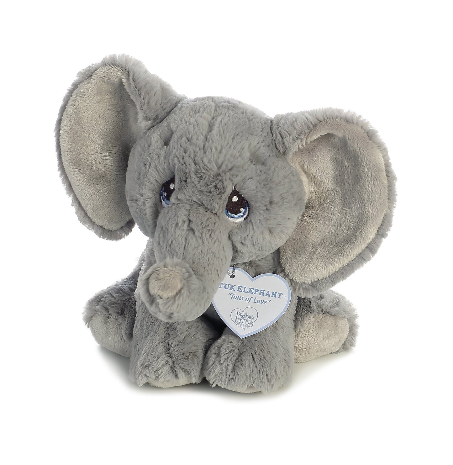 Aurora® Inspirational Precious Moments™ Tuk Elephant Stuffed Animal - Cherished Memories - Enduring Comfort - Gray 8.5 Inches