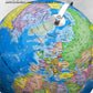 Waldauge Illuminated World Globe With Stand, 13'' Earth Globes With Stable Heavy Metal Base For Kids Classroom Learning, Led Con
