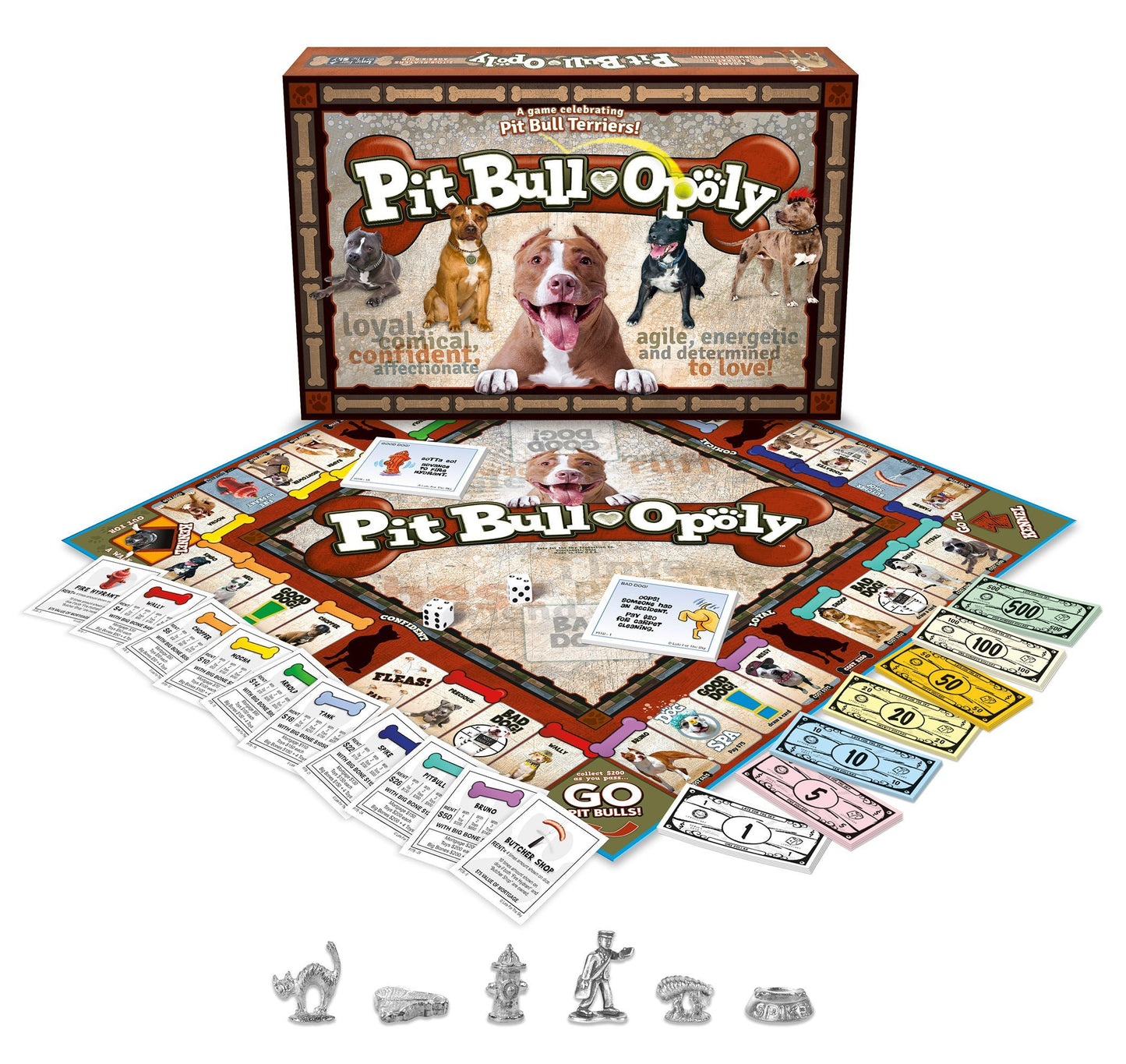 Late For The Sky Pitb Pit Bull-Opoly Board Games