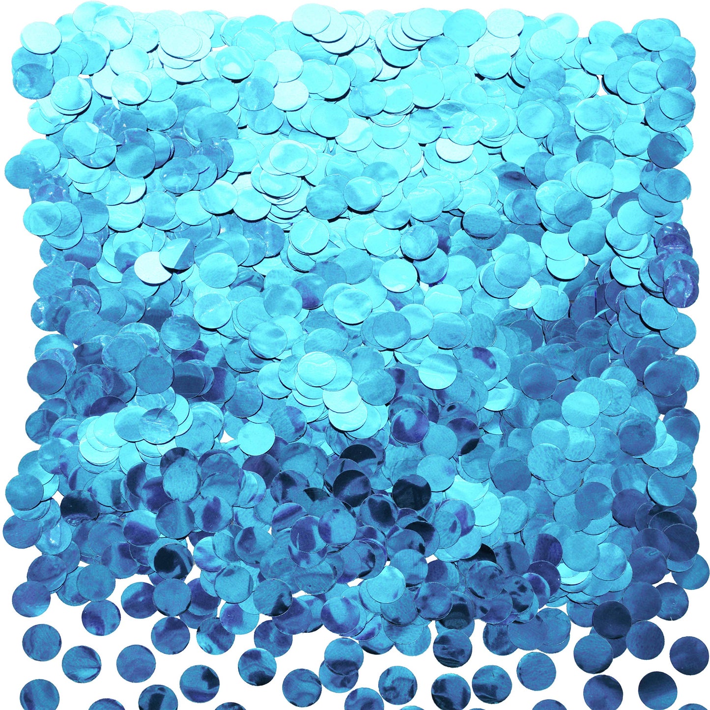 Light Blue Foil Metallic Round Table Confetti Decor Under the Sea Baby Shower Birthday Party Circle Dots Mylar Table Scatter Con