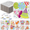 Realspring 24 Pack Under The Sea Color Your Own Jigsaw Puzzles for Kids 3-5, 4-6, 6-8, Coloring Crafts DIY Paper Puzzles Party F