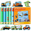 Magnetic Puzzles For Kids Ages 1-3, Travel Toddler Puzzles Ages 2-4 Year, Excavator Refrigerator Magnet For Kids Learning Gift F