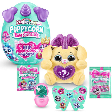 Rainbocorns Puppycorn Surprise Series 3 (Labrador) By Zuru, Collectible Plush Stuffed Animal, Surprise Egg, Sticker Pack, Slime, Dog Plush, Ages 3+ For Girls, Children