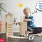 Brain Blox Natural Wooden Blocks For Kids Ages 4-8 - Montessori Blocks For Hands-On Learning - Stem And Architecture For Kids (300 Building Blocks)