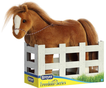 Breyer Aurora® Exquisite Quarter Horse Stuffed Animal - Realistic Detailing - Imaginative Play - Brown 13 Inches