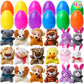 Joyin 12 Pcs Prefilled Easter Eggs Of Mini Stuffed Animal Plush Toys Basket Stuffer For Kids Easter Egg Hunt Filler And Party Fa