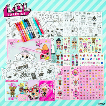 L.O.L. Surprise! Creativity Case By Horizon Group Usa,Create, Play & Store,Diy Activity Case Including Paper Dolls,Coloring Pages,Makers,Crayons,Glitter Glue,Scratch Art,Stickers & More.Hot Pink