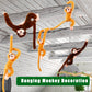 Kugliwa 8 Pcs Hanging Monkey Stuffed Animal Toys Plush Monkey Toy Cute Soft Lifelike Monkey Plush Toys for Jungle Forest Animal Theme Party Favors Birthday Gift  24 Inch (Color Set 1)