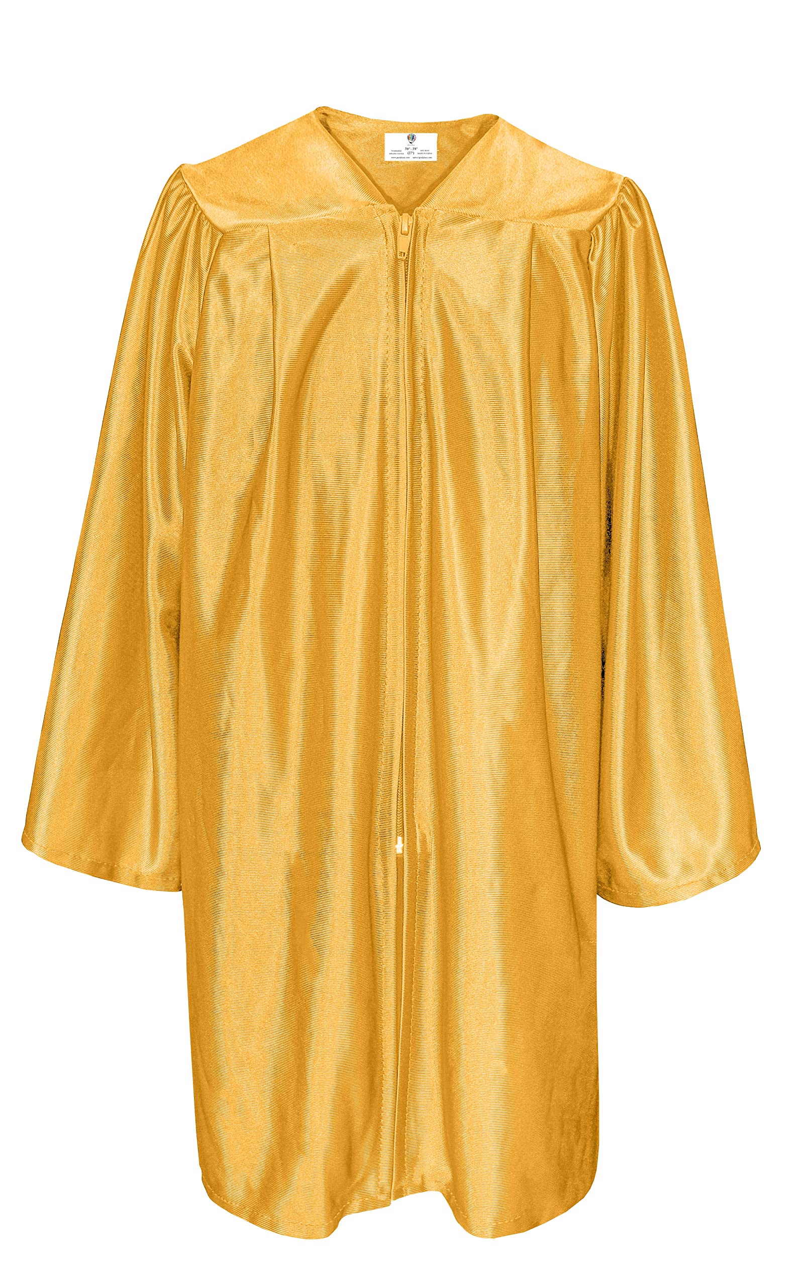 Gradplaza Shiny Choir Robe Kindergarten Preschool Graduation Gown Shiny Graduation Gown For Kids Gold Size 24