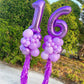 Number 2 Balloon 40 Inch Giant Two Balloon Number Purple Birthday Decorations For Women, 2Nd 12 21St Party Celebration Graduatio
