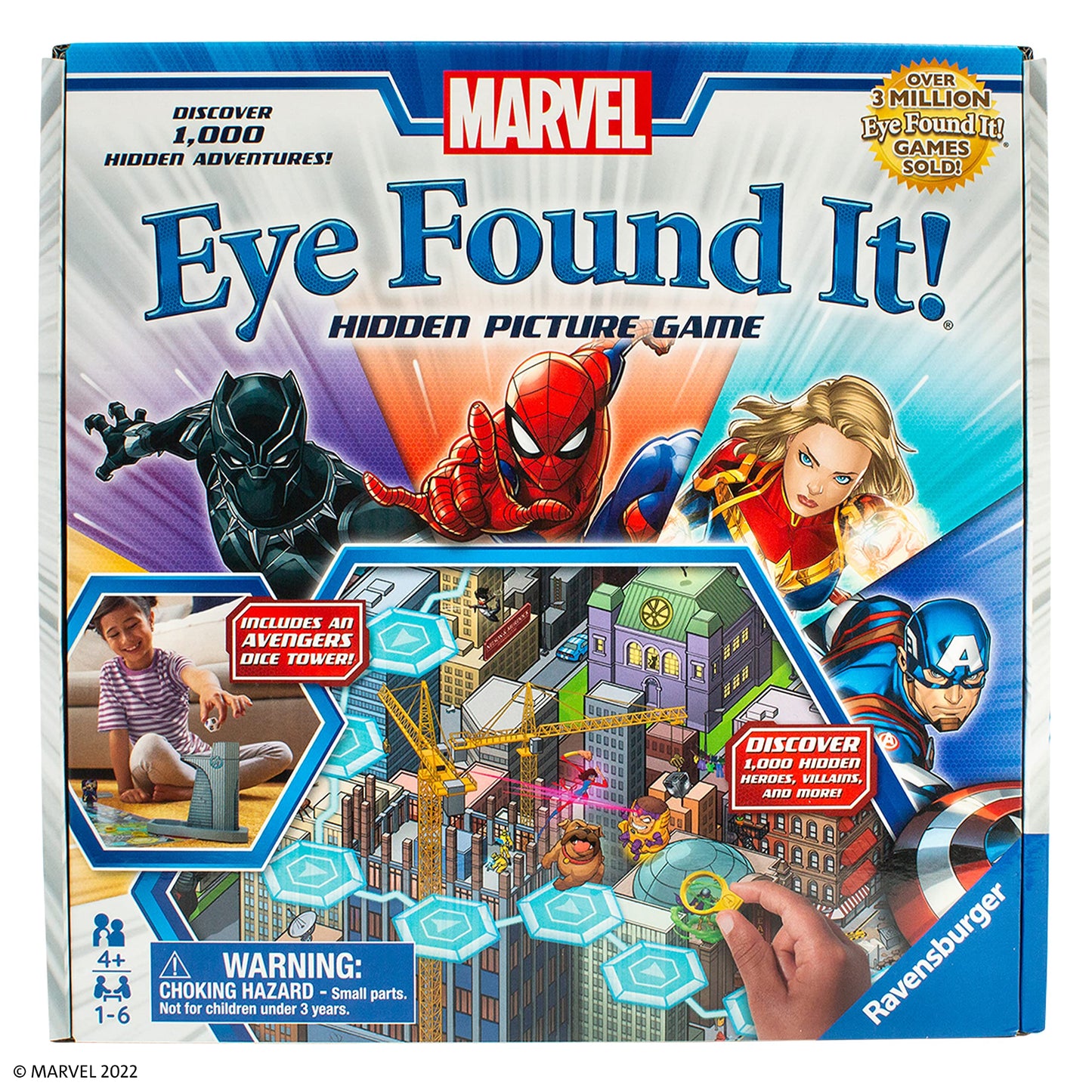 Ravensburger Marvel Eye Found It! Board Game | Engaging Puzzle for Kids & Adults | Multi-color | Model 60001928