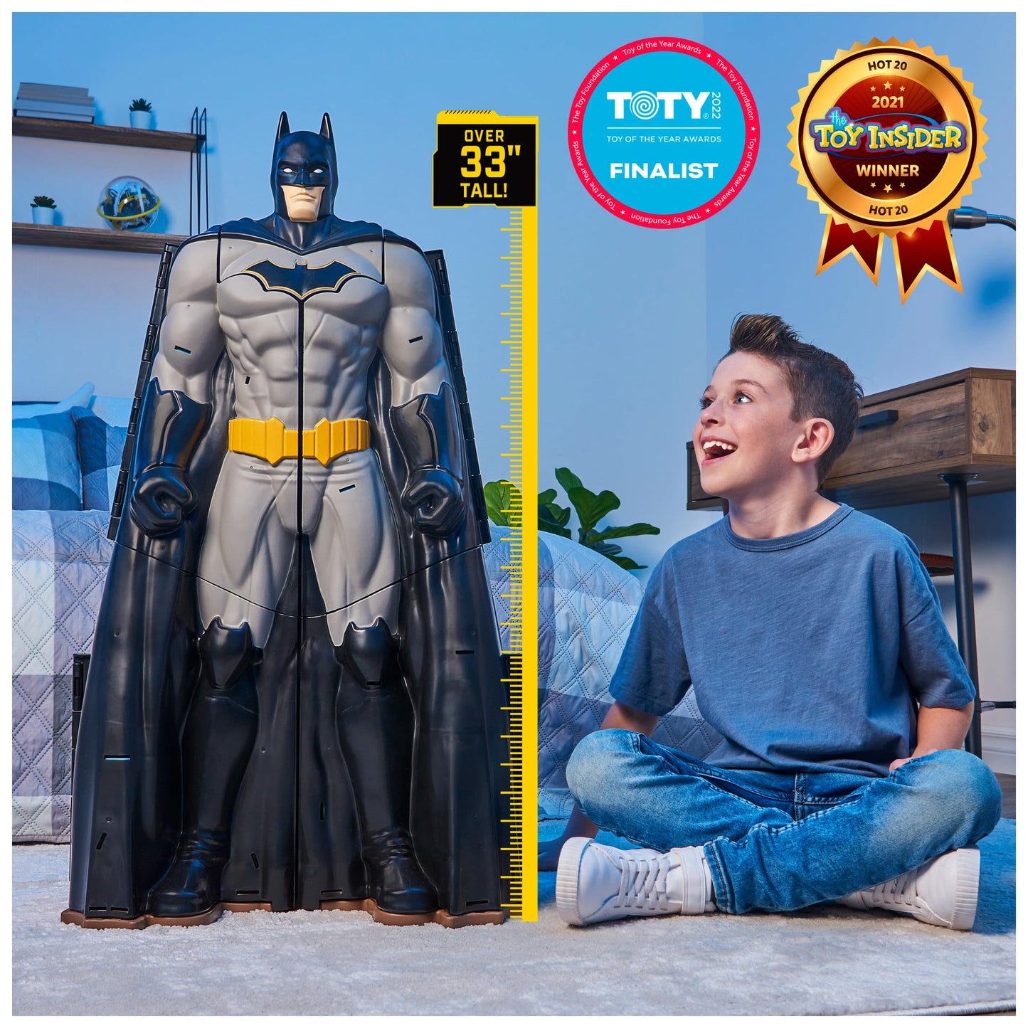 DC Comics Batman Bat-Tech Batcave Playset with 4” Figure & Accessories - Kids Toys for Boys Age 4+
