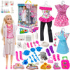FunBlast Dolls Set for Girls  4 in 1 Doll Play Set with Accessories, Pretend Play Toys for Girls, Role Plat Toys for 3+ Year Ol