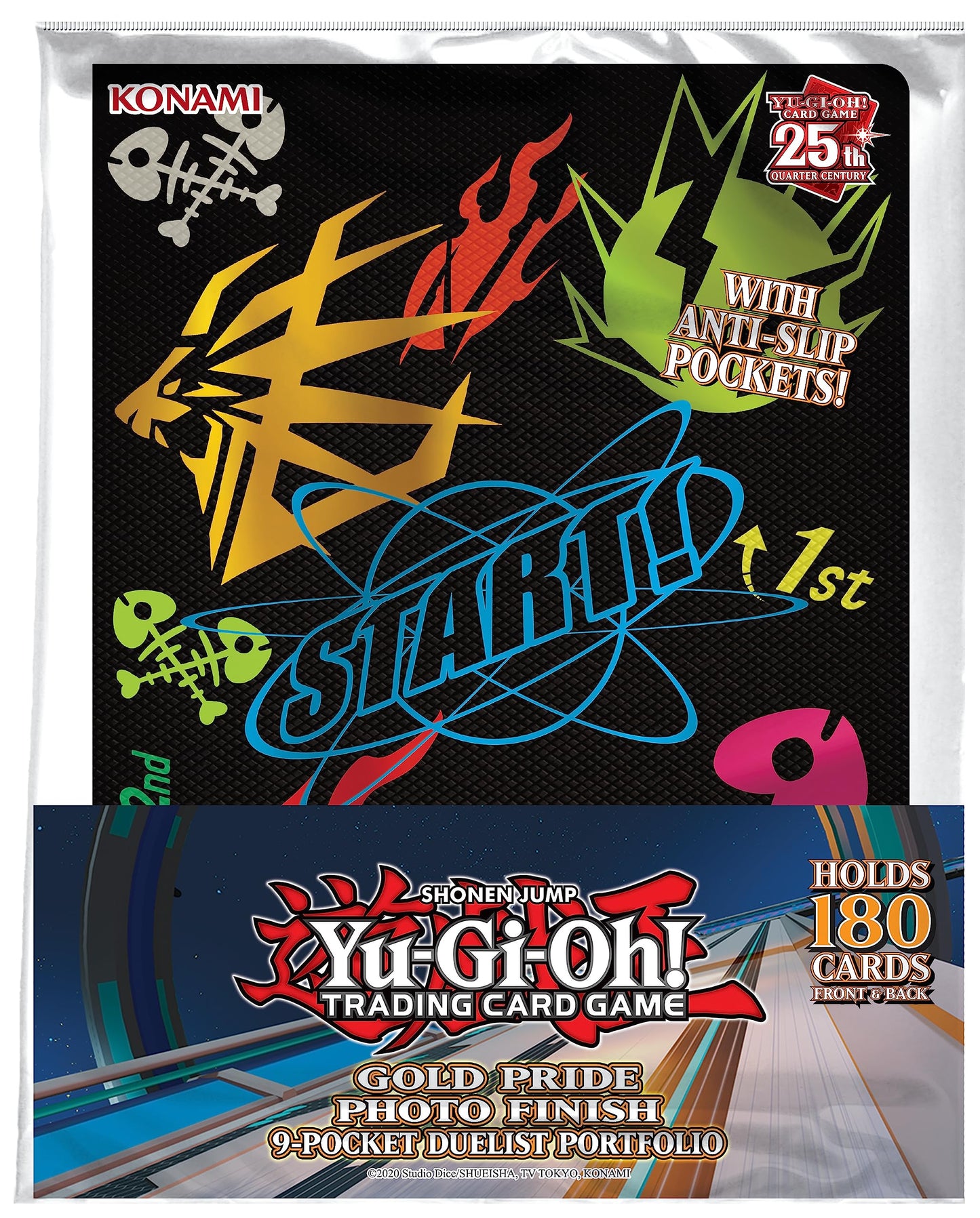 Yu-Gi-Oh! Trading Card Game 9-Pocket Duelist Portfolio With Gold Pride Cards