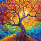Cross & Glory - The Eternal Tree Of Life - 1000 Piece Jigsaw Puzzle For Adults | Vibrant Rainbow Tree Puzzle | Meaningful Challe