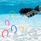 Joyin Dive Rings Pool Toys, 8 Pcs Colorful Pool Rings For Kids, Underwater Training Swimming Diving Toy For Kids Gifts Summer Swim Water Fun Games