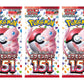 (3 Packs) Pokemon Card Game Japanese 151 Sv2A Booster Pack (7 Cards Per Pack)