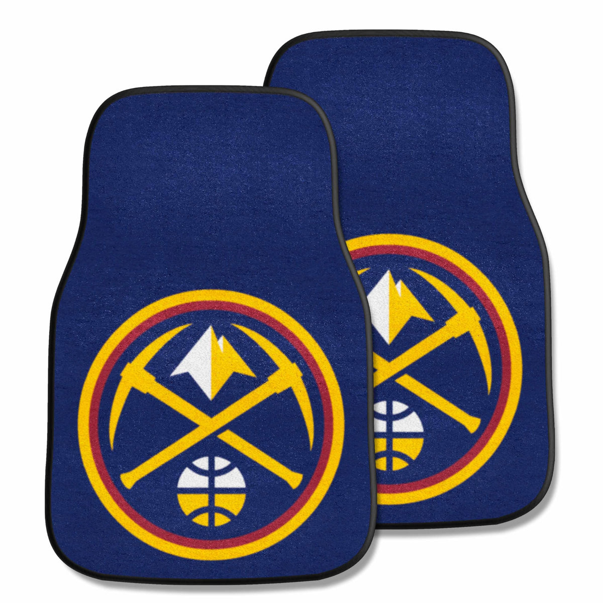 Fanmats 9250 NBA Denver Nuggets Front Row Nylon Carpet Car Mat - 2 Piece