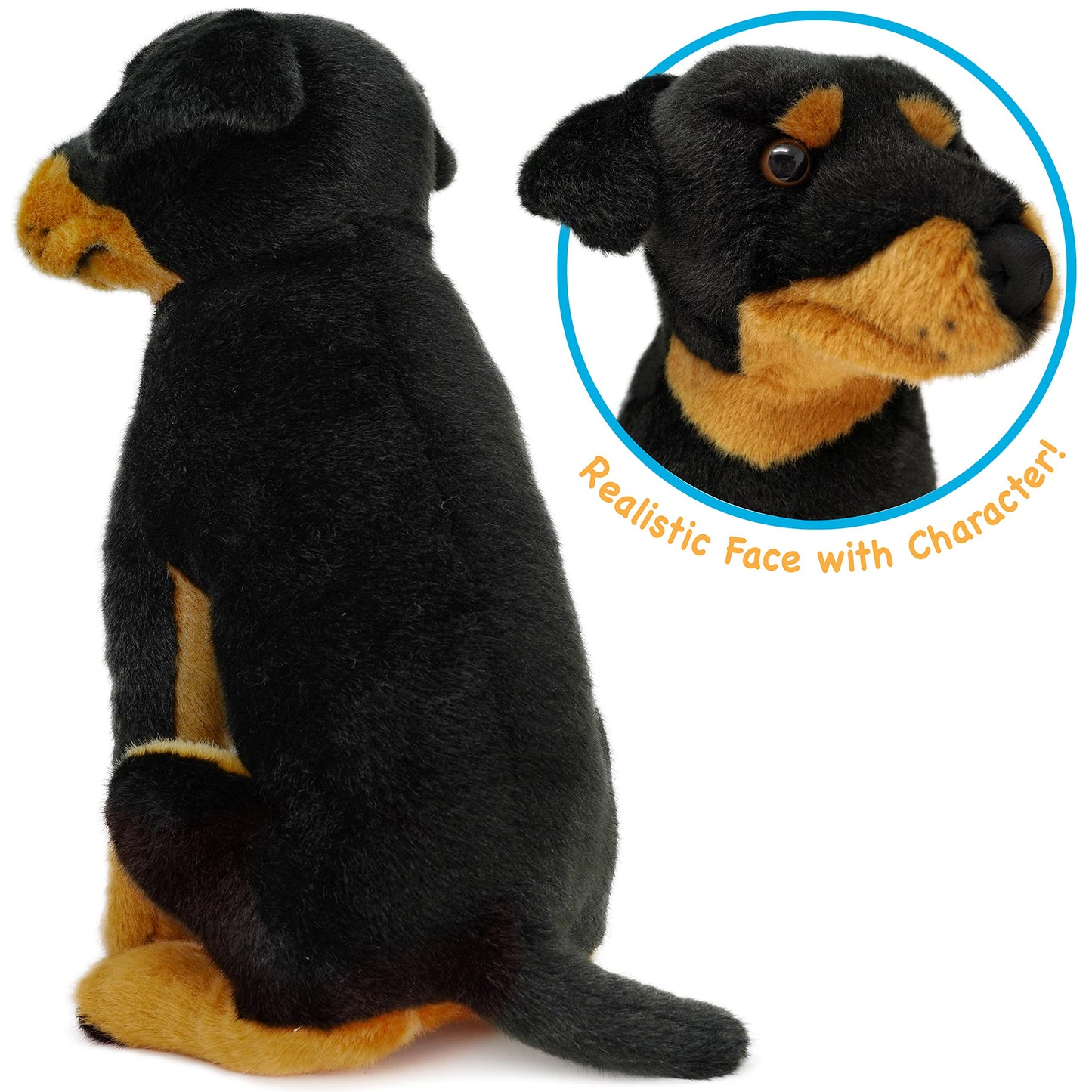 TigerHart Ronin The Rottweiler - 14 Inch Stuffed Animal Plush