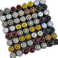 Wheel Set for 1:64 Car Models with Rubber Tires and Easy Installation Axles (Pack of 10 Sets)