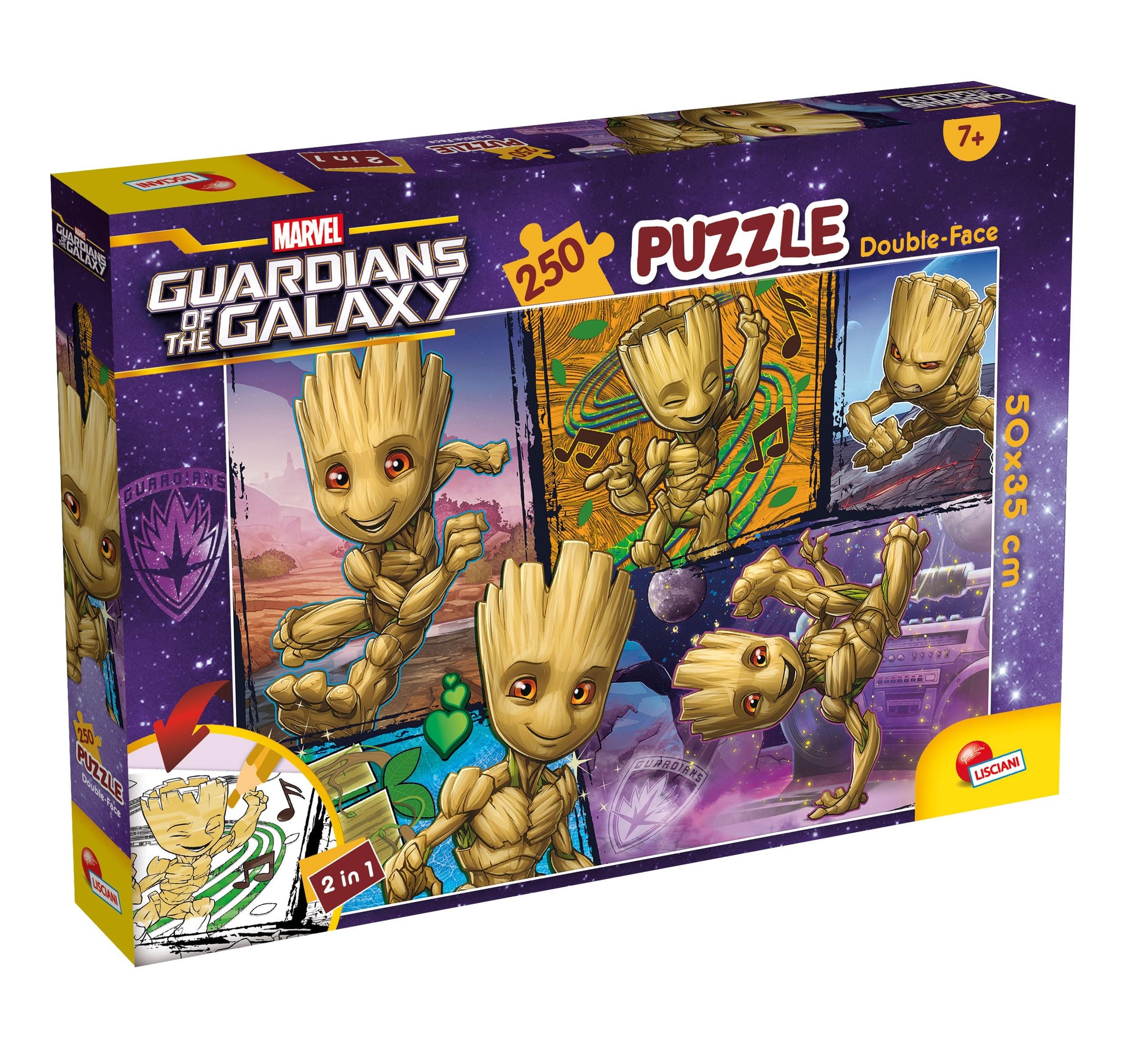 Lisciani Giochi - Marvel Puzzle DF Plus 250 Groot, 109623