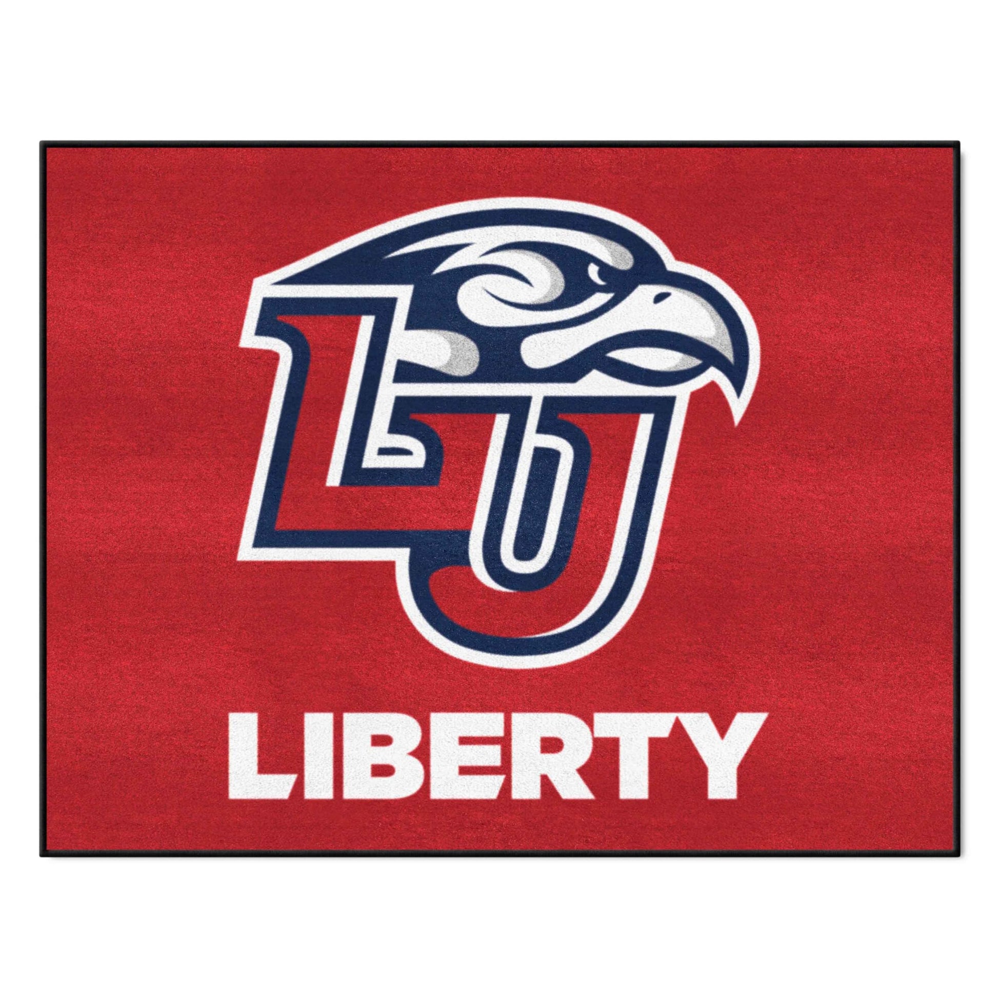 FANMATS 13903 Liberty University All-Star Mat | Red | 33.75x42.5 | LU Sparky Head Primary Logo