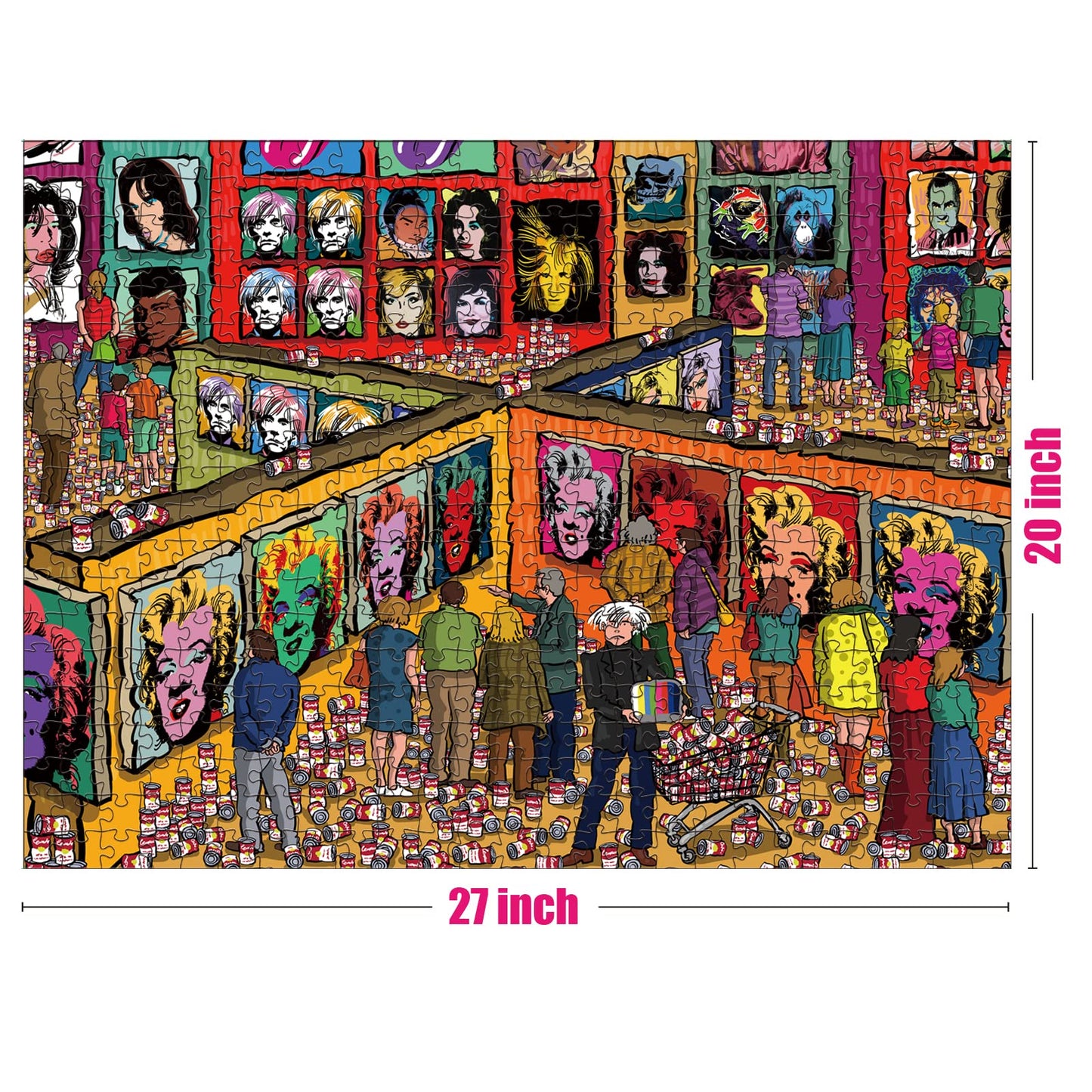 Antelope - 500 Piece Large Format Jigsaw Puzzle For Adults, Andy Warhol Jigsaw Puzzles 500 Pieces, Large Pieces, No Dust Puzzles