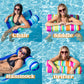2 Pack Inflatable Pool Float Hck  Multi Purpose Swimming Raft  Water Lounges  Pool Accessories (Saddle  Lounge Chair  Hck  Drifter)  Beach  Outdoor