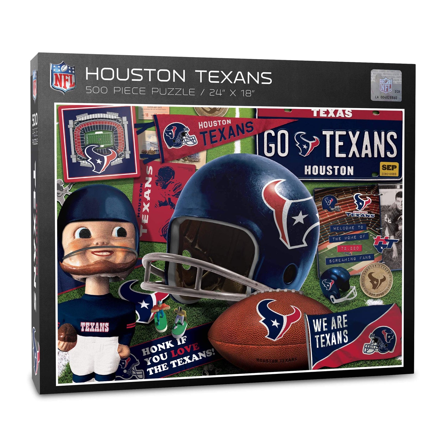 Youthefan Nfl Houston Texans Retro Series Puzzle - 500 Pieces