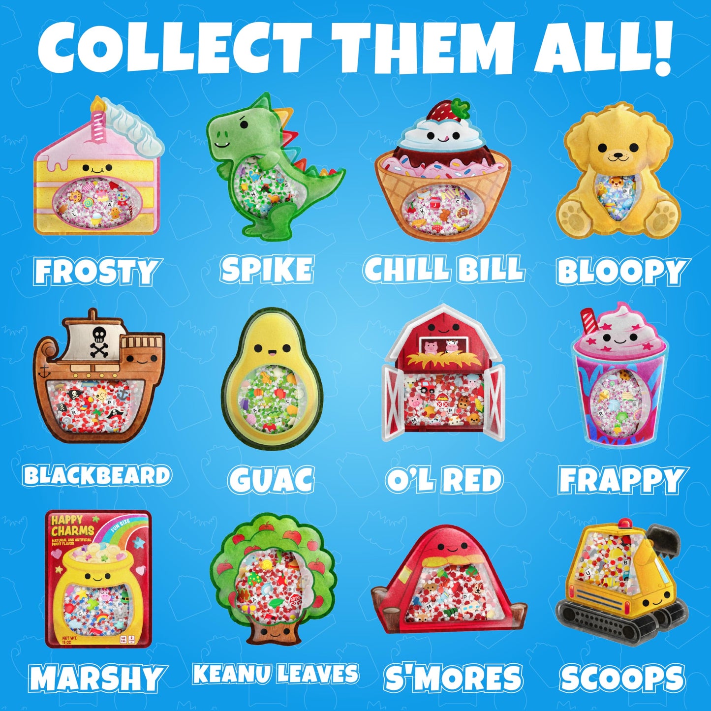 Bizyboo - The Original Seek & Find Plush - Hidden Object Search Problem Solving Educational Matching Game For Kids 2 And Up (Frosty)