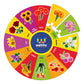 Webby Flowers Wooden Round Jigsaw Floor Puzzle, 13 Pcs