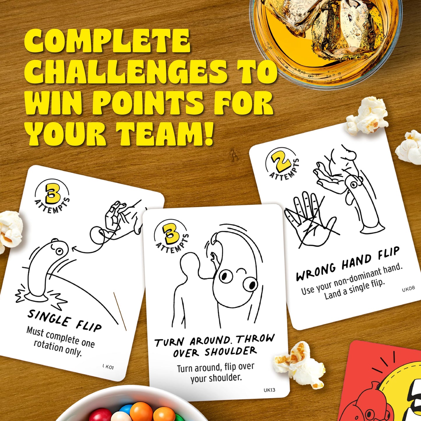 Big Potato Chicken Vs Hotdog: The Ultimate Challenge Party Game For Flipping-Fun Families, Board Game For Game Nights. Bonus Content Included!