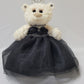 KINNEX COLLECTIONS SINCE 1997 12" Quinceanera Last Doll Teddy Bear, Black, ARC09831, Polyester Material, Perfect for Celebrations