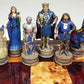 Hpl King Arthur/Sir Lancelot Medieval Times Camelot Chess Men Set- No Board