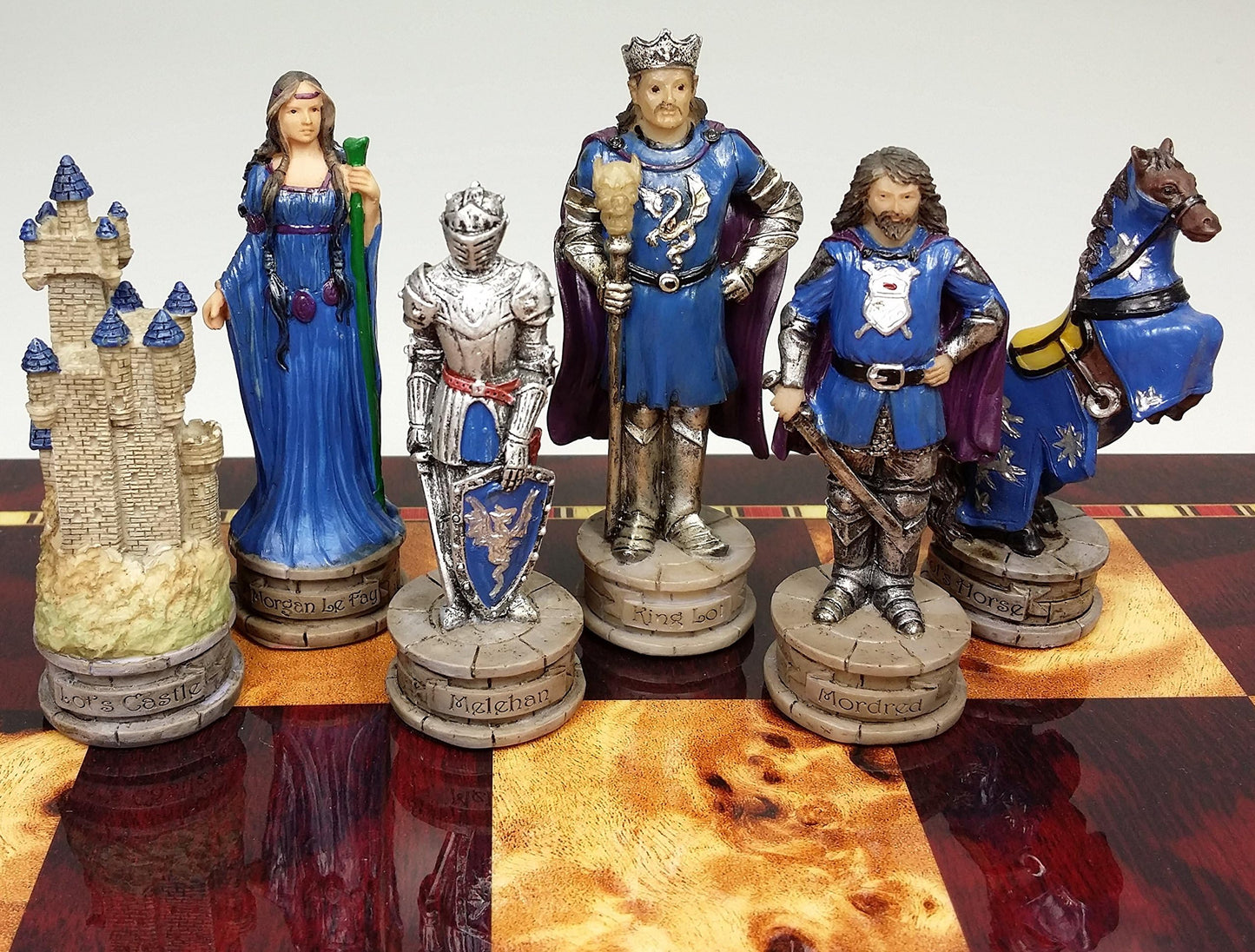 Hpl King Arthur/Sir Lancelot Medieval Times Camelot Chess Men Set- No Board