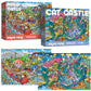 Antelope 2 In 1 1000 Piece Puzzle Bundle - Cat Castle - 1000 Piece Jigsaw Puzzle Bundle With Roller Coaster - 1000 Piece Jigsaw Puzzle