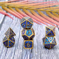 Baojingli Metal Dice Set for D&D, Alloy Steel, Glitter Bronze Finish, Ideal for RPGs and Tabletop Games