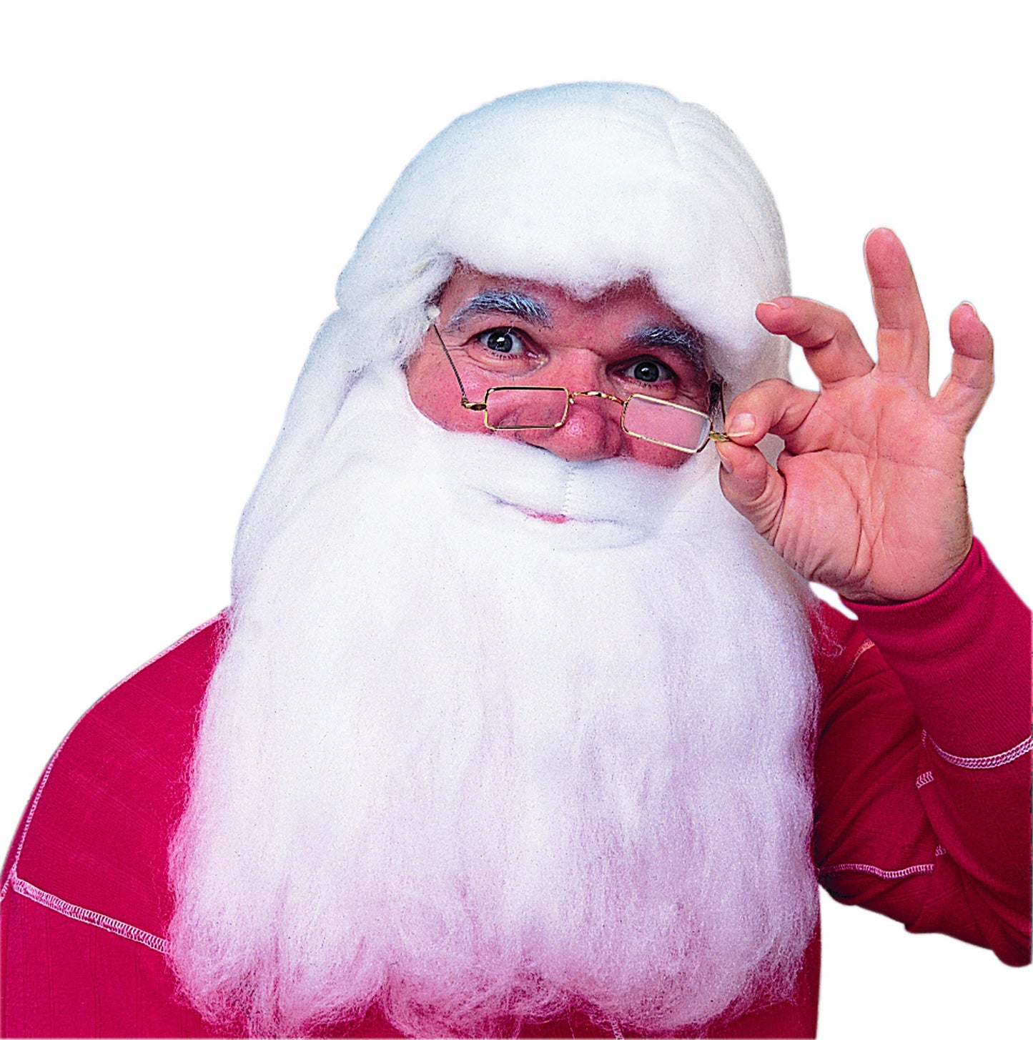 Rubies Costume Herculon Santa Beard And Wig Set, White, One Size