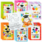 X1zuue Kindergarten Graduation Coloring Books - 48Pcs Congrats Grad DIY Color-in Pages Books for Kids Bulk Pre-Kindergarten Acti