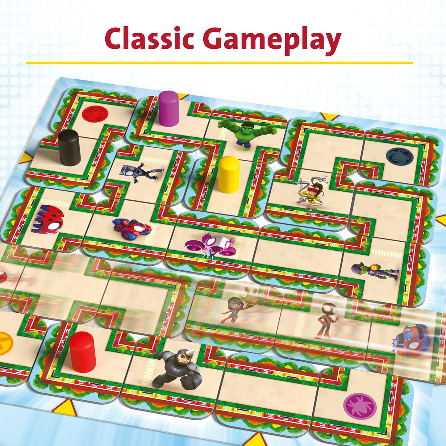 Ravensburger - Spidey And His Amazing Friends Labyrinth Junior Game | Engaging Brain Teaser For Kids | Interactive Puzzle Game |