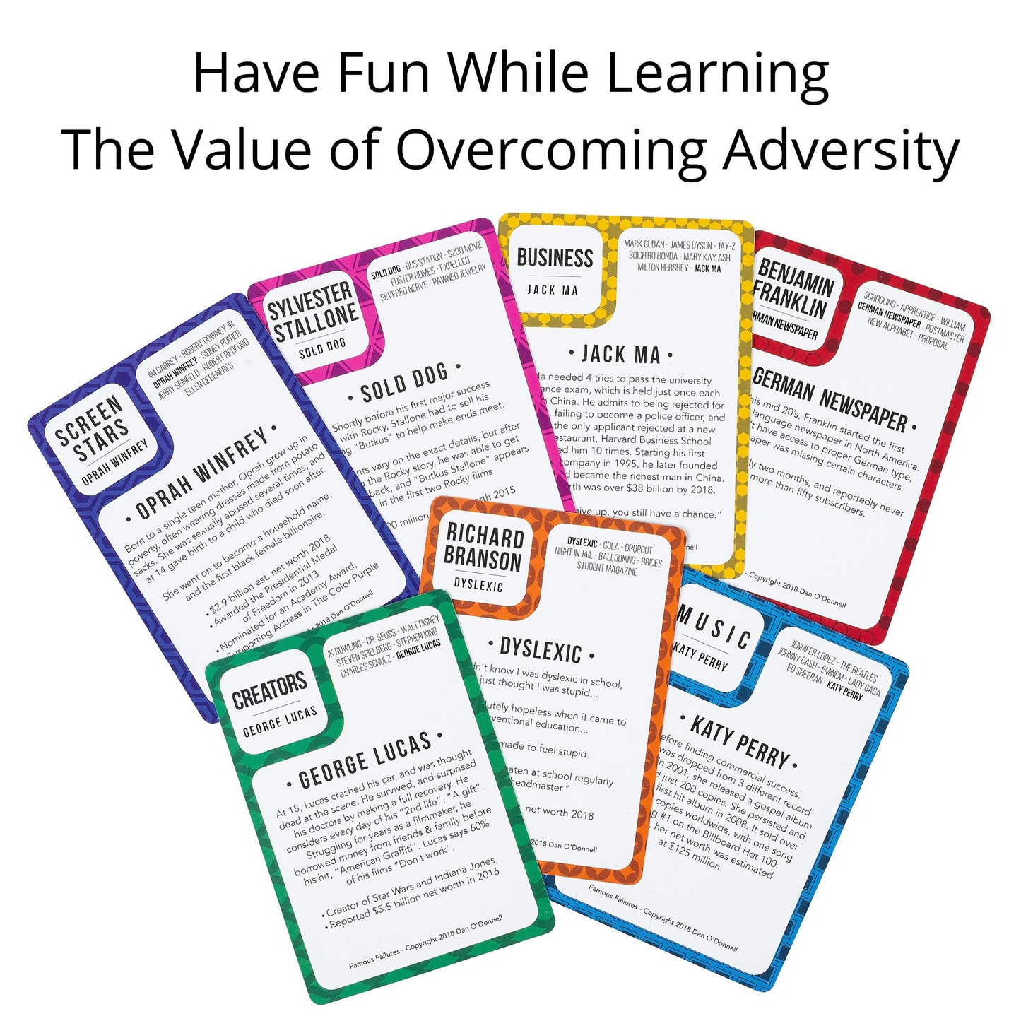 Better Me Famous Failures Card Game - Educational Game About Success And Resilience, Fun Family Activity For Game Night, Ideal For Teens