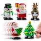 Prextex Christmas Wind Up Stocking Stuffers - Santas And Snowmen Wind Up Stocking Stuffers - Christmas Toys - 2 Santas, 1 Snowman, And 1 Reindeer.