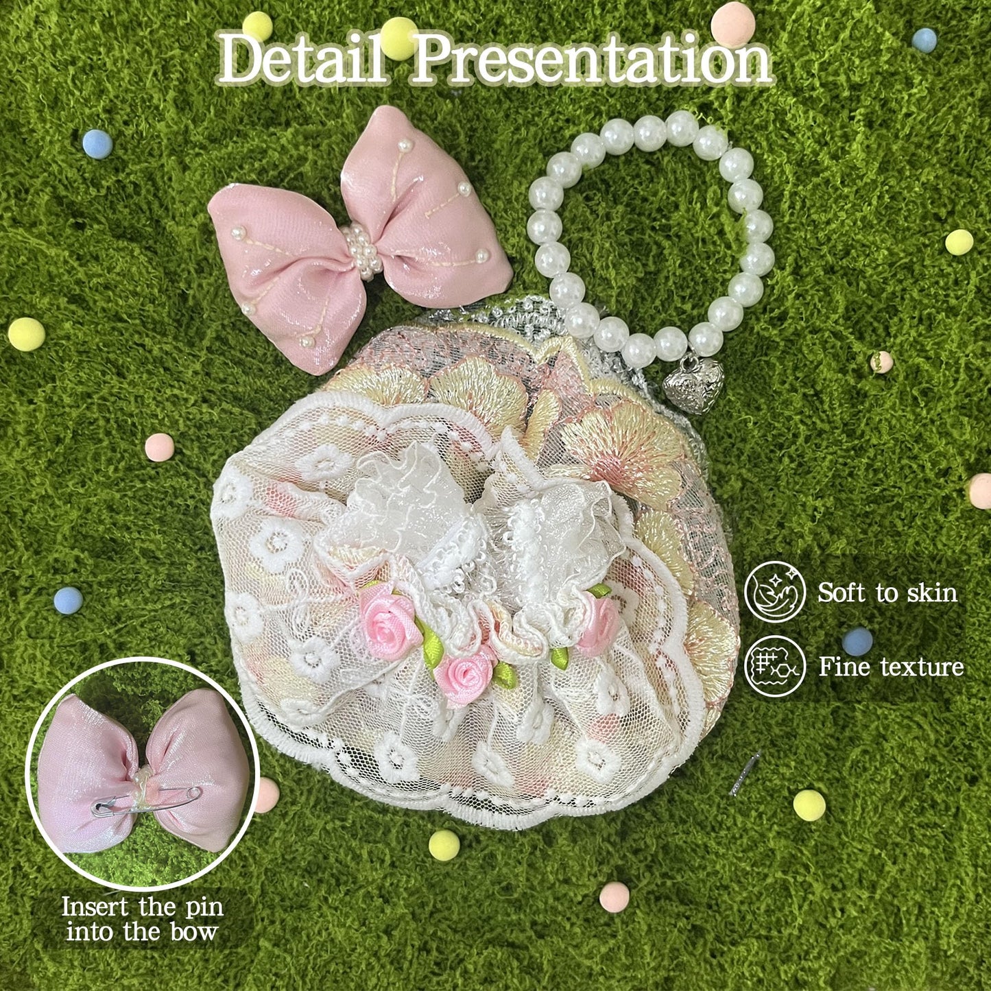 17cm Doll Clothes Set & Outfit Set for 17cm Dolls - enhanced Fashion Dresses with Accessories  elegant Chic Doll Clothing & Style Bundle Pearl Pink
