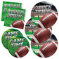 Football Party Supplies Kit Serve 50, Includes Dinner Plates, Dessert Plates, Napkins,Football Birthday Party Football Game Day 