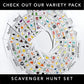 Craftivity Designs Beach Scavenger Hunt Games For Kids, Outdoor Or Indoor, Birthday Party, Road Trip, Travel Activities, Include
