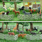 Toymany 64PCS Mini Plastic Fence for Farm Animals - Medium Silver Horse Corral for Kids and Toddlers