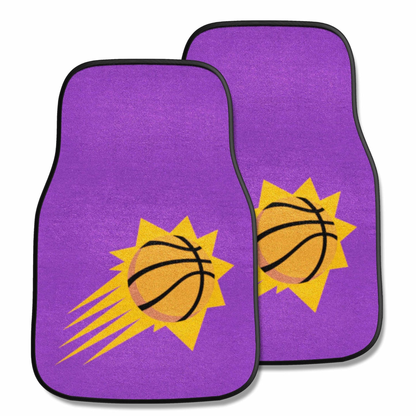 Fanmats 9381 NBA Phoenix Suns Front Row Nylon Carpet Car Mat - 2 Piece