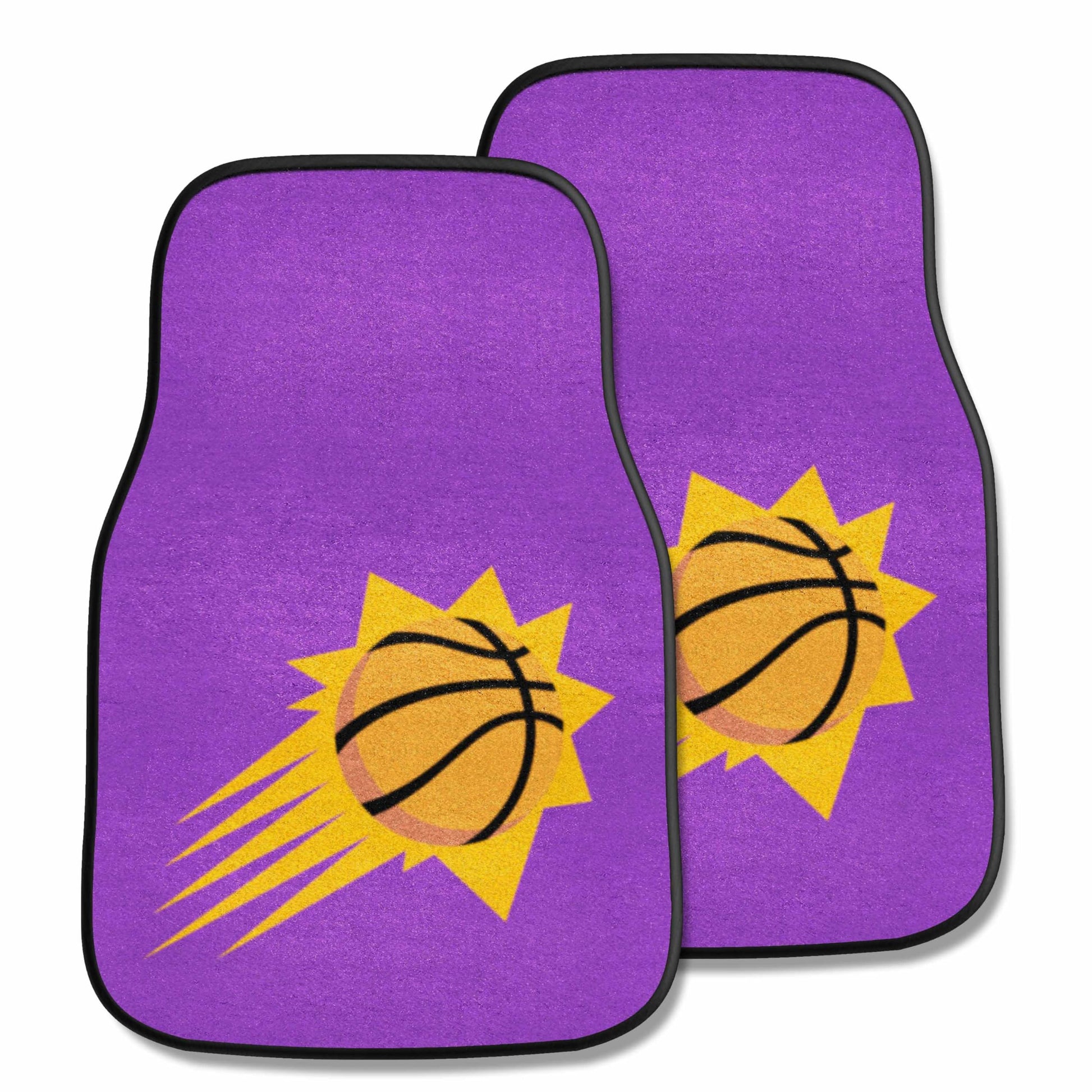 Fanmats 9381 NBA Phoenix Suns Front Row Nylon Carpet Car Mat - 2 Piece